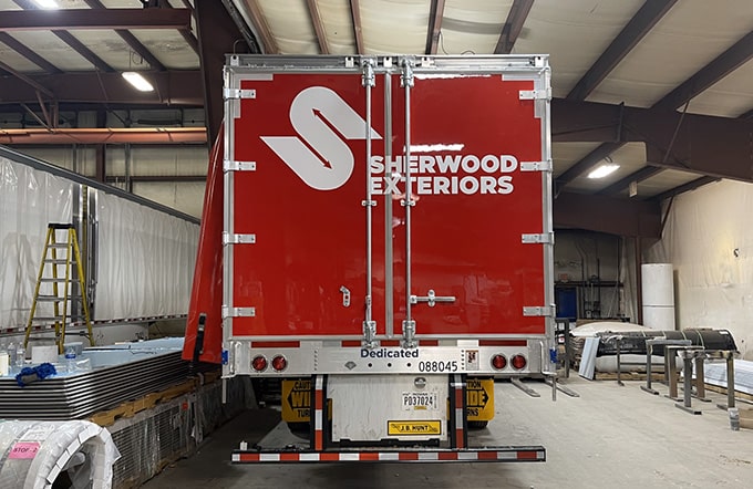 Sherwood Exteriors Semi Rear Door Graphics
